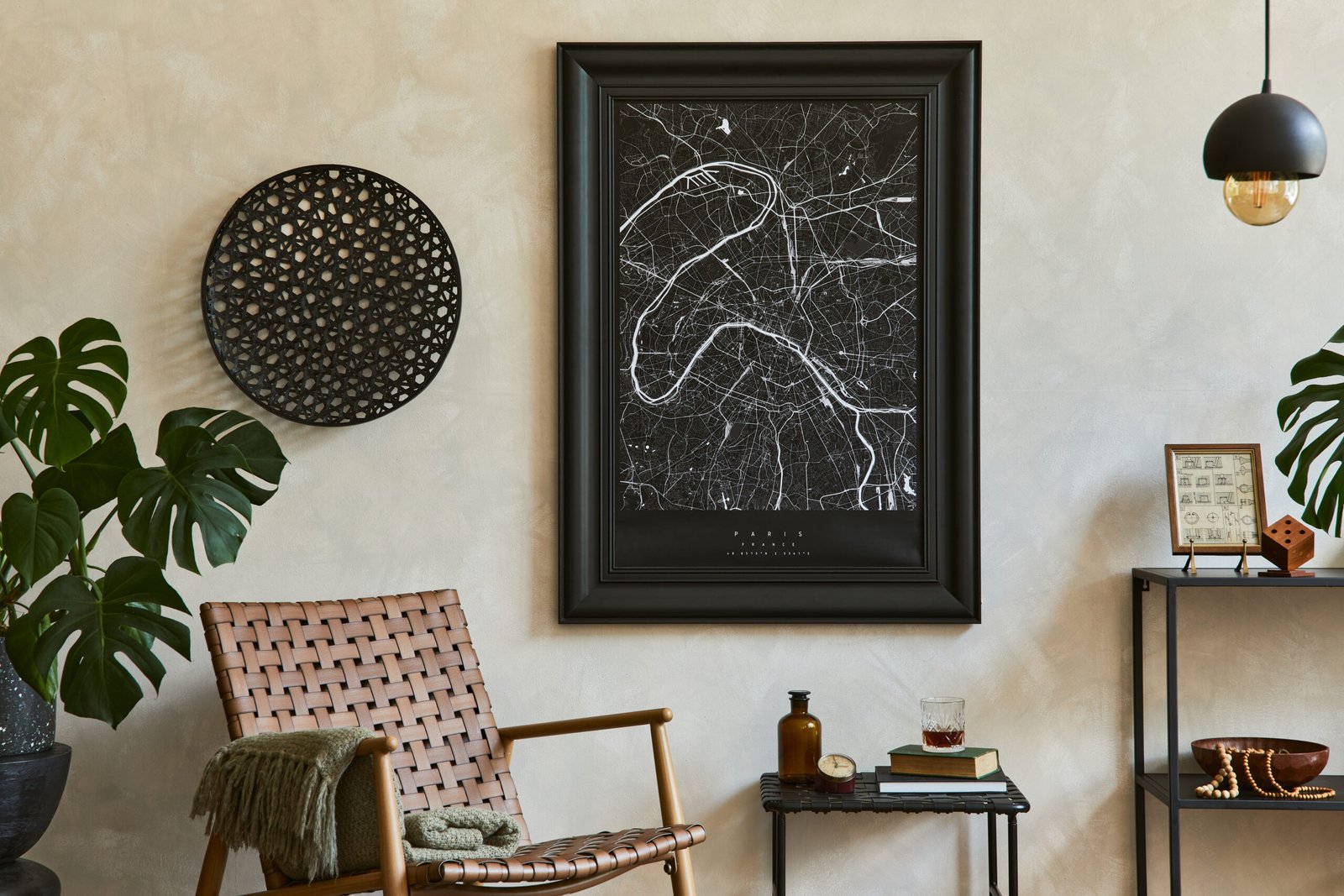 quadro decorativo com moldura para sala